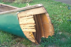 Damaged Greenwood Canoe