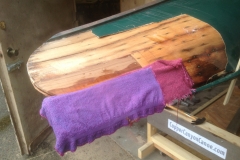 Greenwood Canoe Steam Fitting Plank