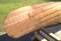 Repaired Greenwood Canoe Planking