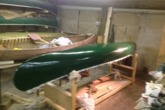 painting a canoe