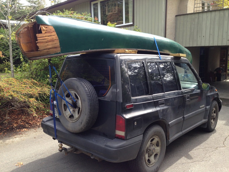 Greenwood Canoe Heading for the Shop